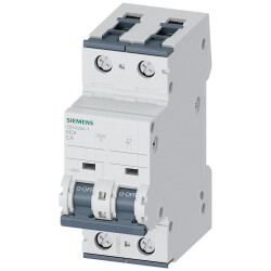 Siemens 5SY42047 Circuit Breaker 2-pole 4A 230V 400V 10kA 70mm
