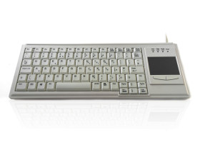 Klawiatura KYB500-K82B-W Panel dotykowy przewodowa, kolor: Biały, USB, QWERTY (Wielka Brytania), Ceratech
