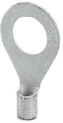 Uninsulated ring cable lug, 2.6-6.0 mm², AWG 14 to 10, 10.5 mm, M10, metal, 3240087