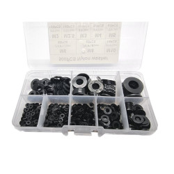Zestaw podkładek plasikowych Czarne M2-M10, 500 Sztuk