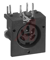 Złącze DIN 5 -pinowe Żeński Montaż na płytce drukowanej 34 V DC