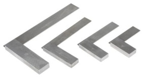 Zestaw kątowników inżynierskich, 150 mm, 49 mm, 75 mm, 98 mm, 1.6mm