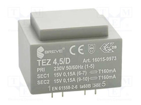 TEZ4.5/D/15-15V