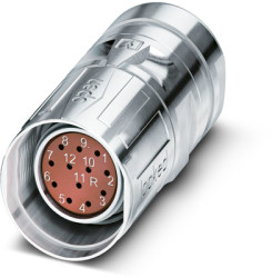 Jack, M23, 12 pole, crimp connection, SPEEDCON locking, straight, 1243572