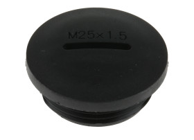 Zaślepka do dławnic kablowych M25 Nylon 66 Czarny RS PRO średnica otworu 24.7mm Gwintowany