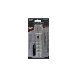 Latarka ręczna VIPOW z FLUX 3W LED Srebrna