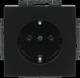 20 EUC-885 Socket outlet insert - black, matt