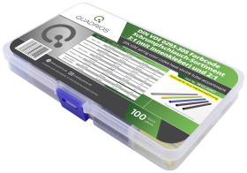 Quadrios 1812CA007 Zestaw rurek termokurczliwych czarny, brązowy, szary, niebieski, zielono-żółty Współczynnik skurczu:3