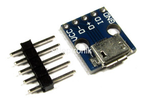 Gniazdo USB micro płytka prototypowa