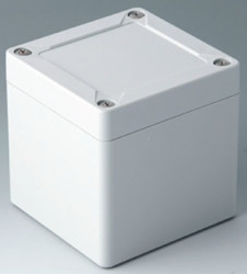 ABS enclosure, (L x W x H) 84 x 82 x 85 mm, light gray (RAL 7035), IK07, C7008021