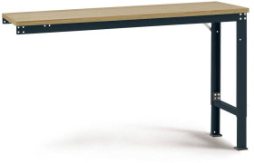 Manuflex AU8135.7016 Stół roboczy UNIVERSAL z wielowarstwową płytą, szer. X gł. X wys. = 2000 x 1200 x 722-1022 mm antra