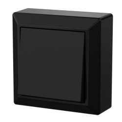 Łącznik pojedynczy zwierny natynkowy IP20 GAO, czarny / 20463