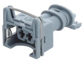 Złącze automotive JPT wtyk żeńskie 2-pin na przewód szary 282189-2