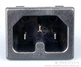 Złącze C16 na panel wciskane szerokość styków 6,3mm