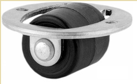 Koło samonastawne średnica kabla 14mm Płyta Tente 30kg wysokość całkowita 13.5mm