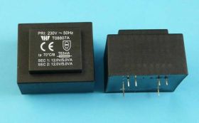 TO-8807A 2x12V/10,0VA TRAFO PCB