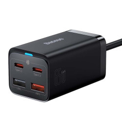 Ładowarka - zasilacz sieciowy USB x2+USB-C x2 Pd4.0/65W65W Baseus GaN3 Pro / CCGP040101