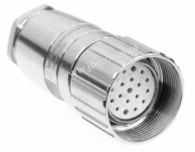 RKC 190/13,5 złącze M23, 19 stykowe, żeńskie na kabel, przyłącze lutowane, dławik PG13,5 Lumberg 2135, RKC190135