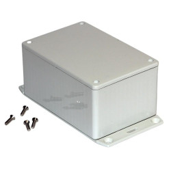 1591TF2GY Hammond Multipurpose Grey FRABS Enclosure Flanged Base 120 x 80 x 59mm