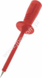 PRUEF 2600 C2 RT Sonda probiercza, bezpieczna, gniazdo 4mm, L=98mm do 1000V AC/DC, kat. II, 1A, czerwona, Hirschmann, 972327101