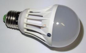 ŻARÓWKA LED E-27 24x2835 450lm 6W BIAŁA CIEPŁA