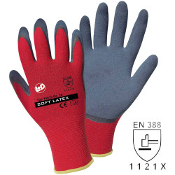 L&#x2B;D 14910-10 Leipzig Doehle Latex Polyester Glove Size 10 EN 388 CAT II