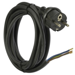 Kabel Przyłączeniowy 3x2,5mm 3m z Wtyk prosty, guma PZ2,5PK-03-G
