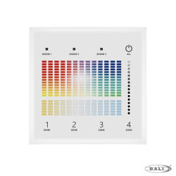 4-strefowy naścienny panel DALI master do LED RGB+CCT 24V/Bus TD5-4S(W)