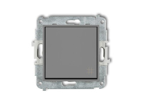 MINI Wyłącznik krzyżowy szary mat 27MWP-6 KARLIK