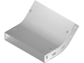 Łuk 45st LUMJ100H30 grubość blachy 1,0mm 132210 BAKS