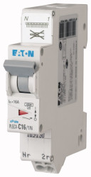 Wyłącznik nadprądowy MCB, Typ C, 1+N, 20A, na szynę DIN, Eaton PLGC4-C20/1N