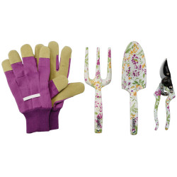 Draper 08993 Aluminium Garden Tool Set with Floral Pattern (4 Piece)