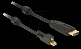 83730 mini DisplayPort 1.2 male to HDMI a male, 2 m, black