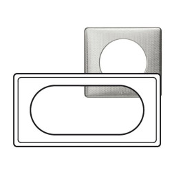 CELIANE Ramka ANODISED Tekstura aluminium 4/5-modułowa 068725