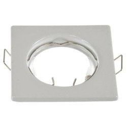 Oprawa sufitowa Dain biała kwadrat stal nieruchoma