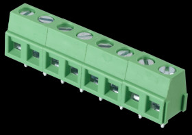 CTB0509/8 Solderable screw terminal - 8-pole, RM 5.08 mm, 90°