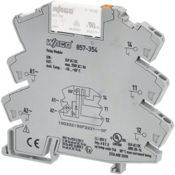 WAGO 857-354 24V AC/DC 6A SPDT-CO DIN Rail Mountable Relay Module