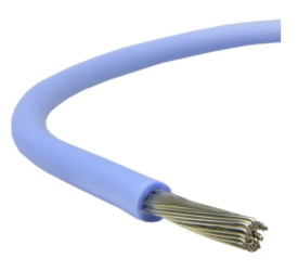 Kabel silikonowy SIF 180C 300/500V 2,5 ciepłoodporny LSOH niebieski linka BSG /100m/