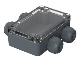 Bopla PK 102-411 G (38102420) - obudowa poliestrowa z zamontowanymi dławnicami kablowymi PG 11 (98 x 64 x 34 mm)