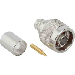 Złącze koncentryczne Montaż na kablu Męski 50Ω typ złącza Złącze N 11GHz Połączenie zagniatane typ kabla RG214/U