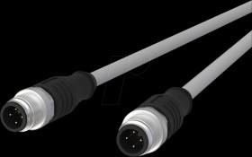 142MLA11050 Sensor cables, M12, 4-pin, plug > plug, 5 m