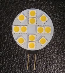 Żarówka LEDOWA G4 12V 2W biała CIEPŁA okrągła