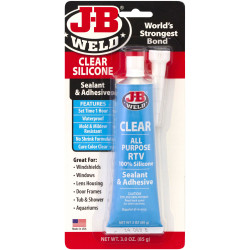 J-B Weld 31310UK Silicone Sealant &amp; Adhesive Clear 85g