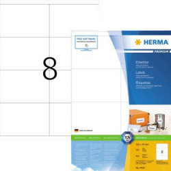 Herma 4426 Etykieta uniwersalna 105 x 70 mm Papier biały 800 szt. Trwały Drukarka atramentowa, Drukarka Laserowa, Drukar