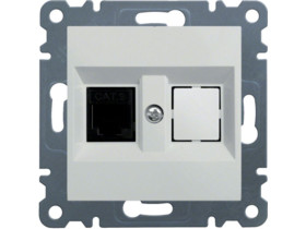 LUMINA Gniazdo telefoniczne RJ11 białe WL2010 HAGER