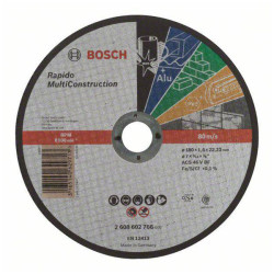 Bosch 2608602766 Rapido Cutting Disc 180mm Versatile Fast Low Noise