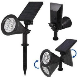 Lampa solarna LED 1,2W 120lm ogrodowa, wbijana 34cm IP65