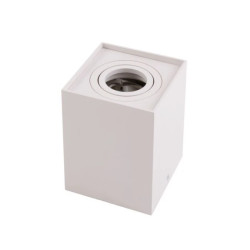 Oprawa Halogenowa GU10 Natynkowa Biała Kwadrat Pojedyncza OHN-4B