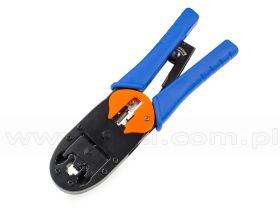 Zaciskarka RJ45, RJ12, RJ11, 6p2c, 4p4c, 4p2c z blokadą (SK-8468BR)