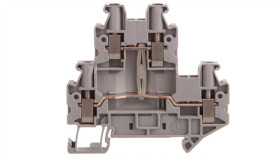 Złączka Szynowa 2-Piętrowa 4Mm2 Szara Ex Uttb 4-Pv 3044733 /50Szt./